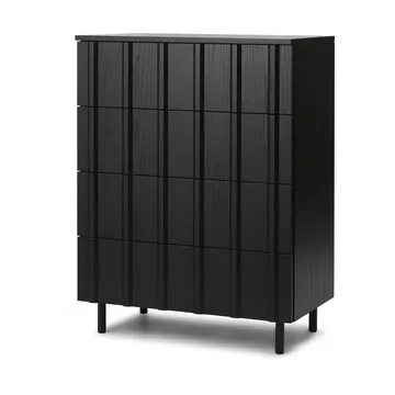 Rib dresser 4 lådor - Soft Black - Normann Copenhagen
