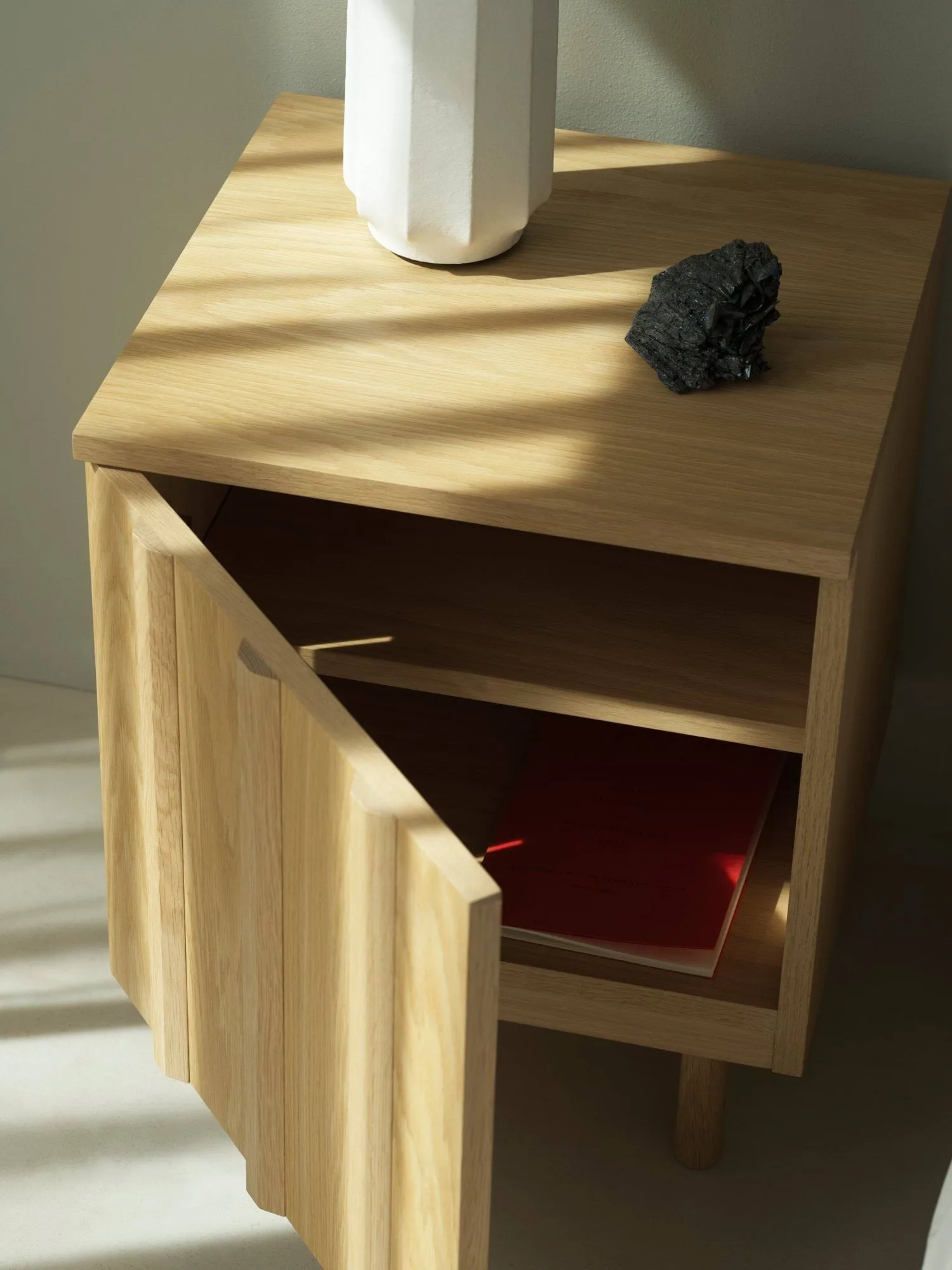 Rib sängbord, Oak, 52x42x40 cm Normann Copenhagen