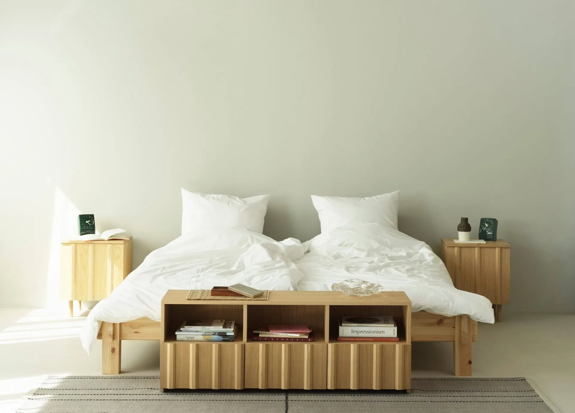 Rib sängbord, Oak, 52x42x40 cm Normann Copenhagen