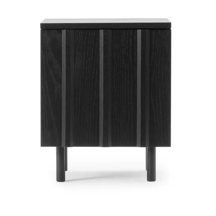 Rib sängbord - Soft black, 52x42x40 cm - Normann Copenhagen
