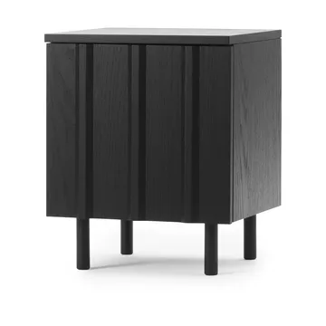 Rib sängbord - Soft black, 52x42x40 cm - Normann Copenhagen
