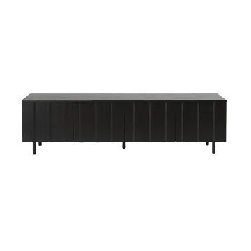 Rib sideboard låg - Soft Black - Normann Copenhagen