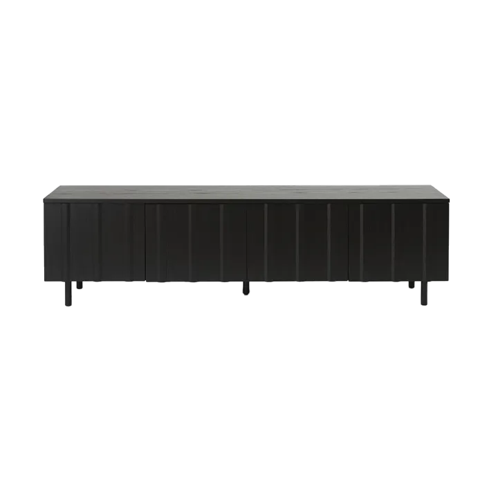 Rib sideboard låg - Soft Black - Normann Copenhagen