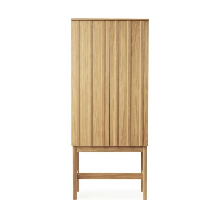 Rib skåp - Oak, 166,5x70x43 cm - Normann Copenhagen