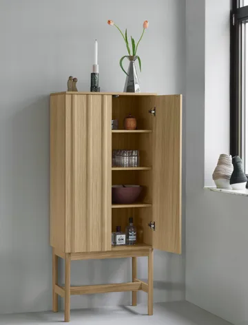 Rib skåp - Oak, 166,5x70x43 cm - Normann Copenhagen