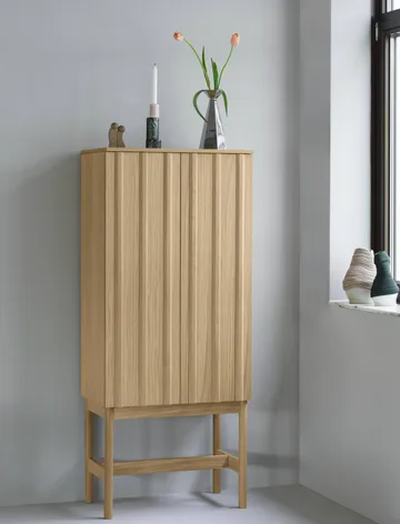 Rib skåp - Oak, 166,5x70x43 cm - Normann Copenhagen