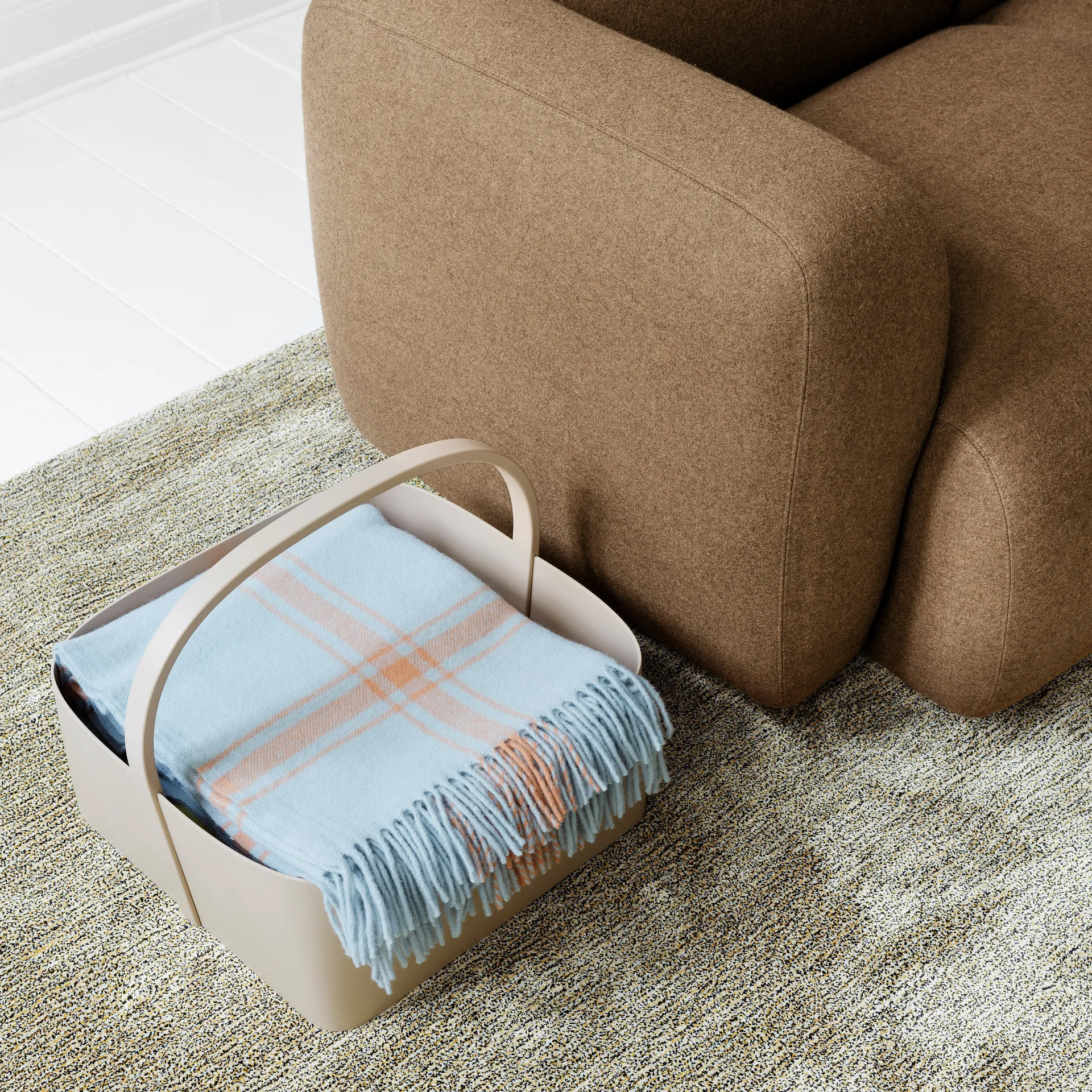Shaker förvaringskorg 45x45 cm, Sand Normann Copenhagen