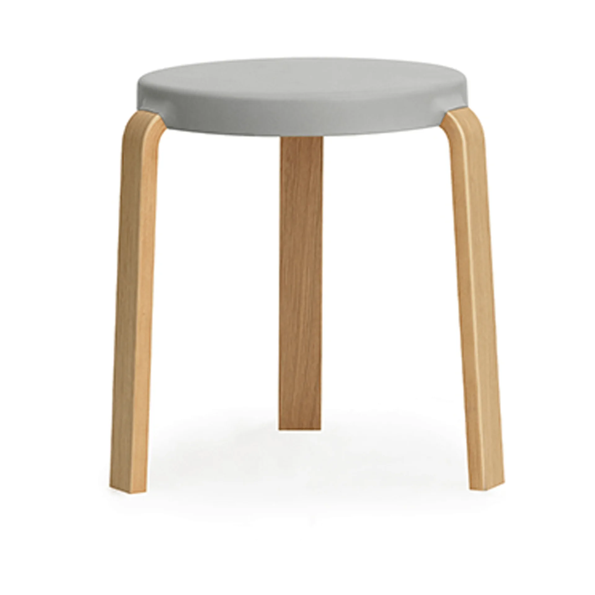 Tap rund pall, Grå-ek, Ø41x43 cm Normann Copenhagen