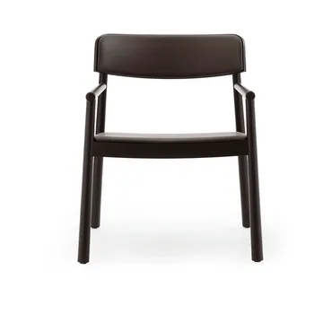 Timb fåtölj - Brown ash-Ultra Leather Chocolate - Normann Copenhagen