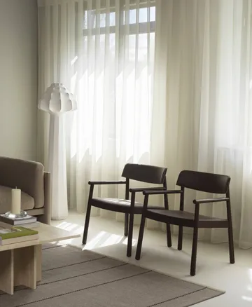 Timb fåtölj - Brown ash-Ultra Leather Chocolate - Normann Copenhagen