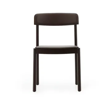 Timb stol - Brown ash-ultra leather chocolate - Normann Copenhagen