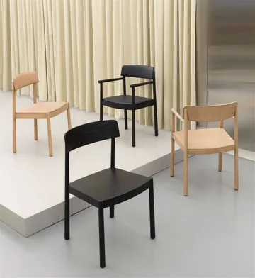 Timb stol med dyna - Tan/ Ultra Leather - Camel - Normann Copenhagen