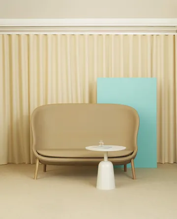 Turn justerbart bord Ø55 cm - Vit marmor - Normann Copenhagen