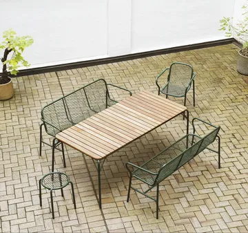 Vig rund pall - Grön, Ø41x46 cm - Normann Copenhagen