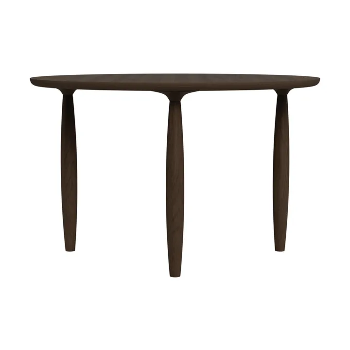 Oku matbord - Dark smoked oak, Ø120 cm - NORR11