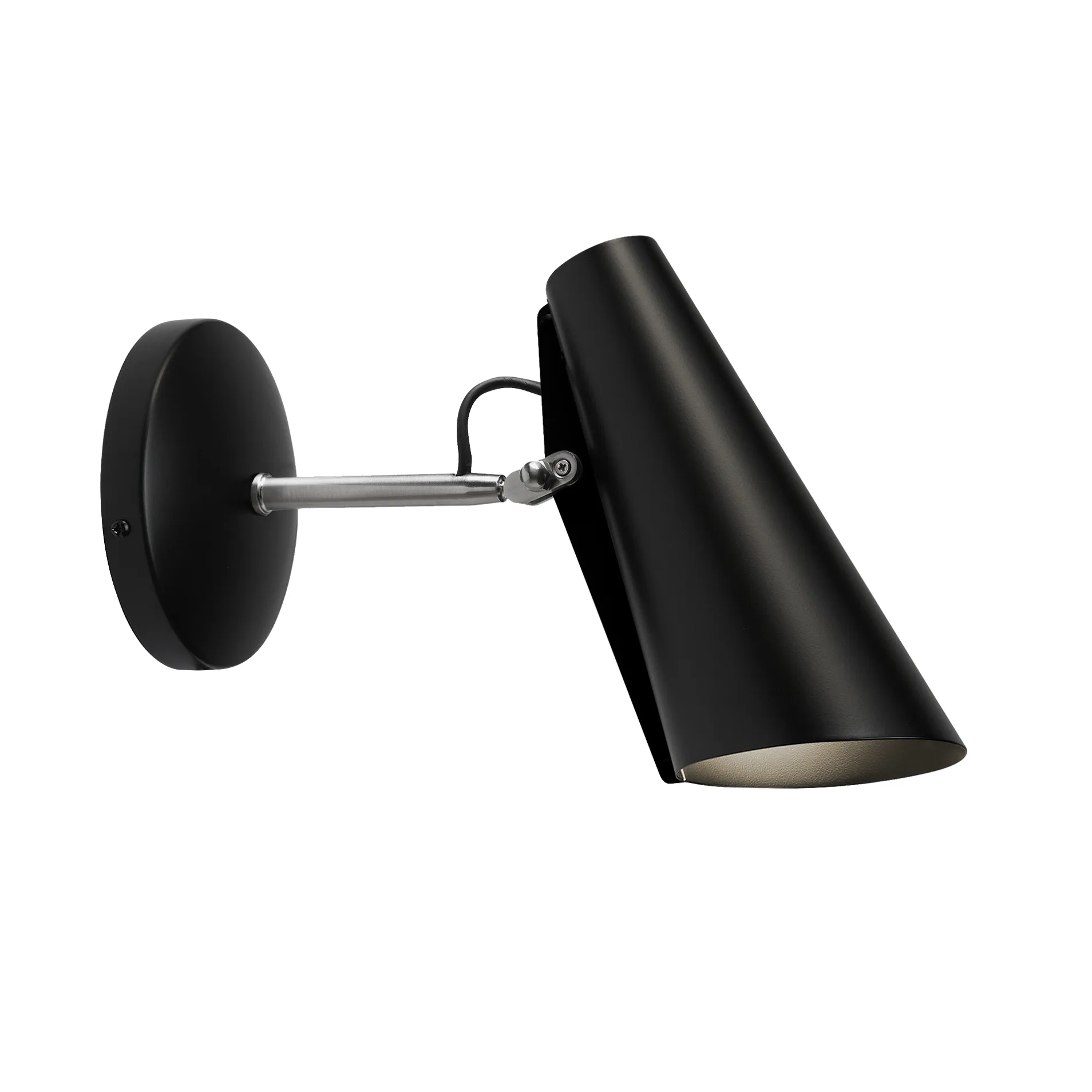 Birdy vägglampa kort, Black-steel Northern