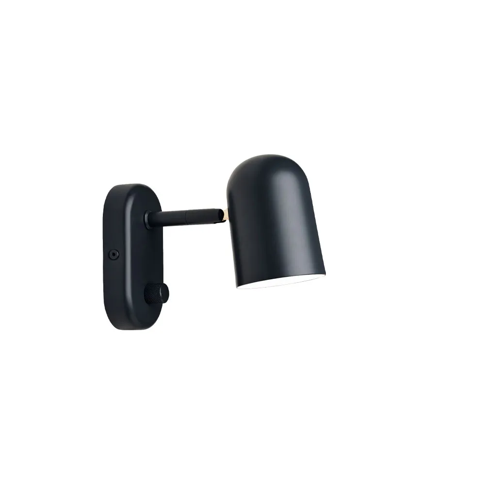 Buddy vägglampa, black Northern