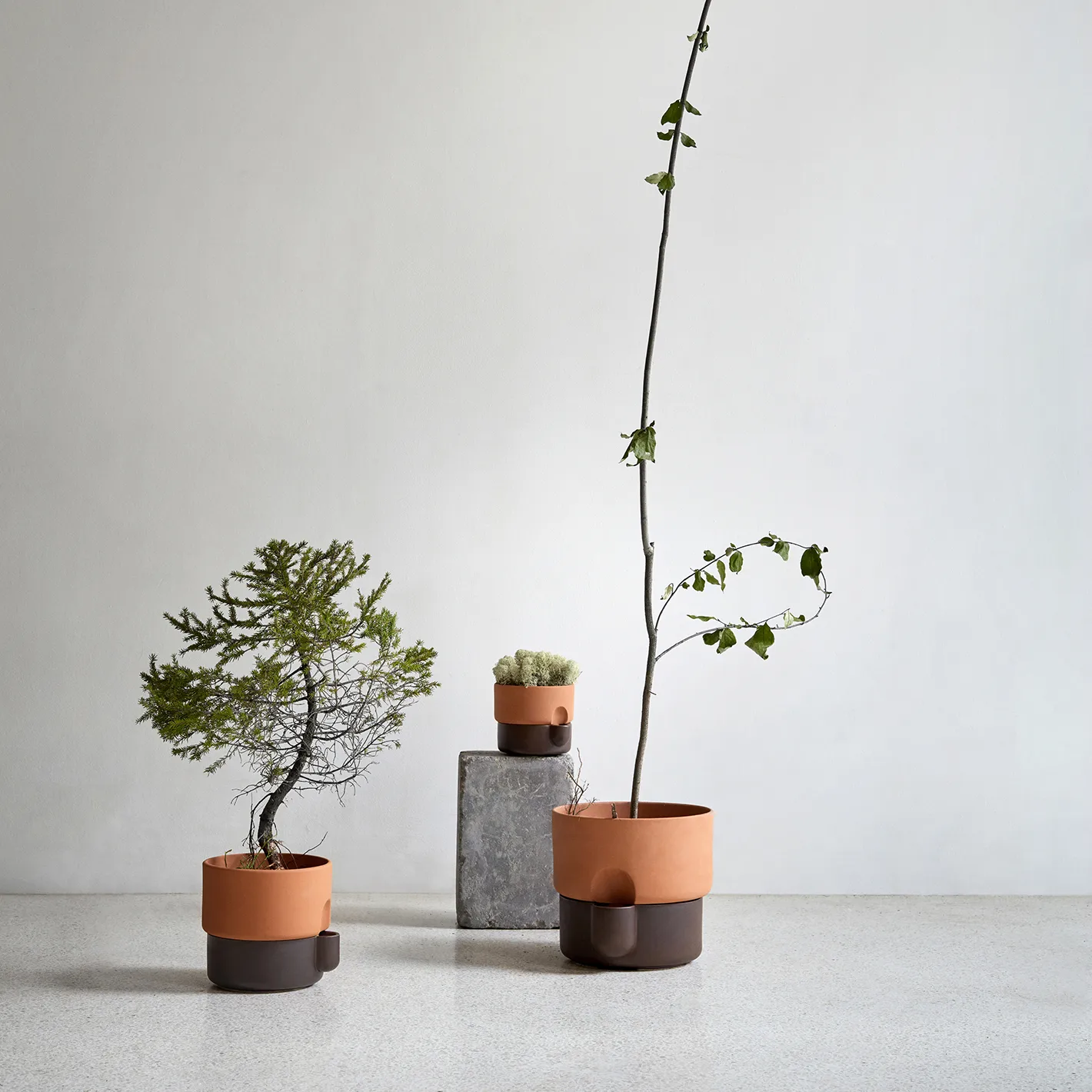 Oasis självvattnande kruka medium Ø20,5 cm, Terracotta-Mörkbrun Northern
