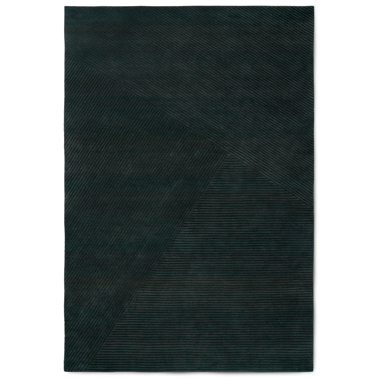 Row matta stor 200x300 cm, Mörkgrön Northern