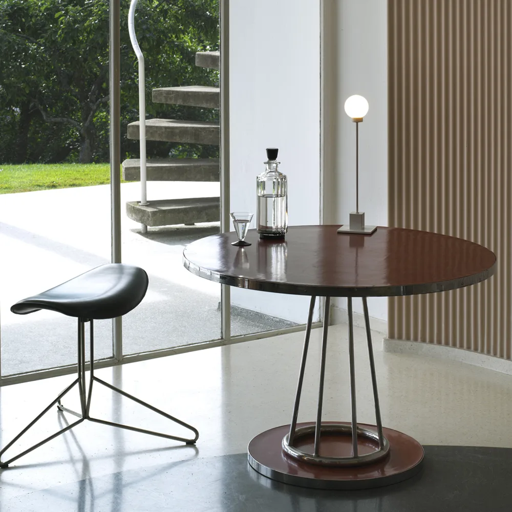 Snowball Golvlampa, steel, vitt opalglas Northern