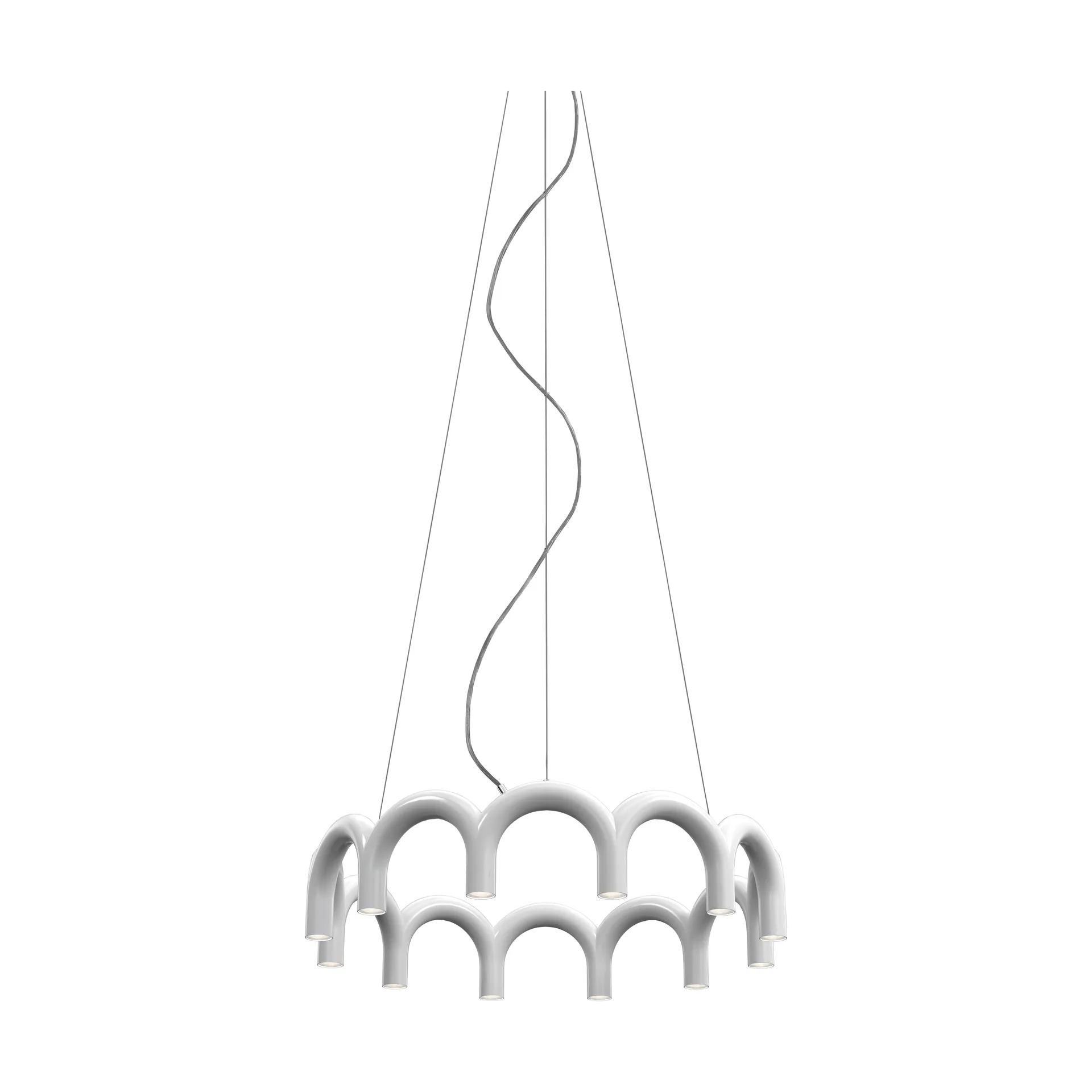 Arch circle pendel, White, Ø98 cm Oblure