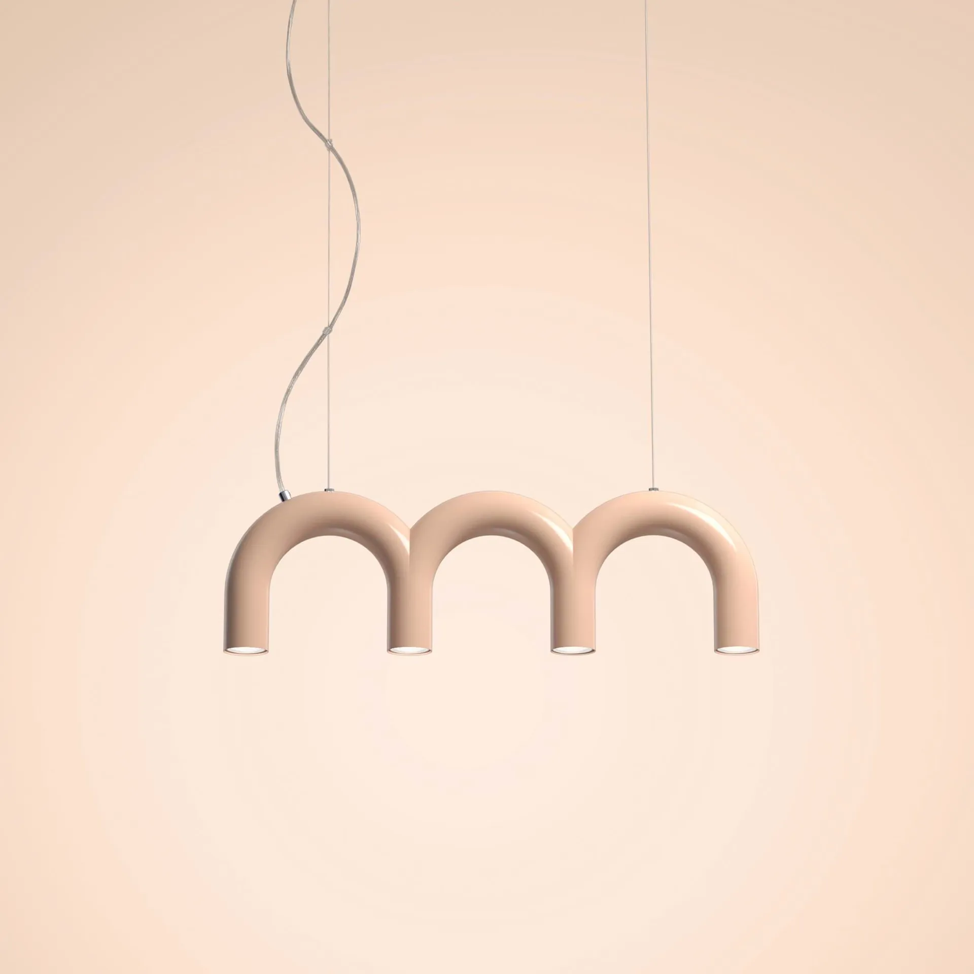 Arch triplette pendel, Nude, 65,6 cm Oblure