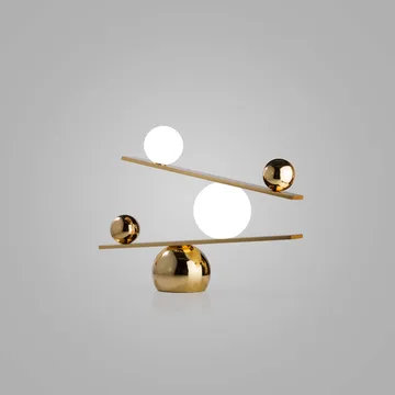 Balance bordslampa - Brass, v2 - Oblure