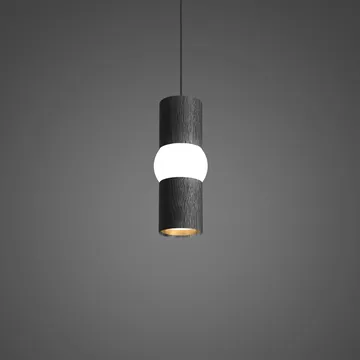 Lightbone pendel - Small 24 cm, black oak - Oblure