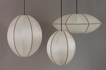 Indochina Classic Oval L lampskärm - Offwhite-amber - Oi Soi Oi