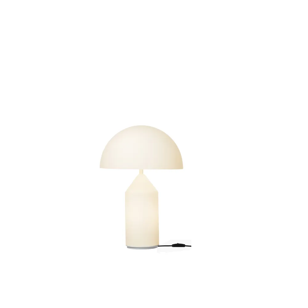 Atollo small 236 bordslampa glas, Opal Oluce