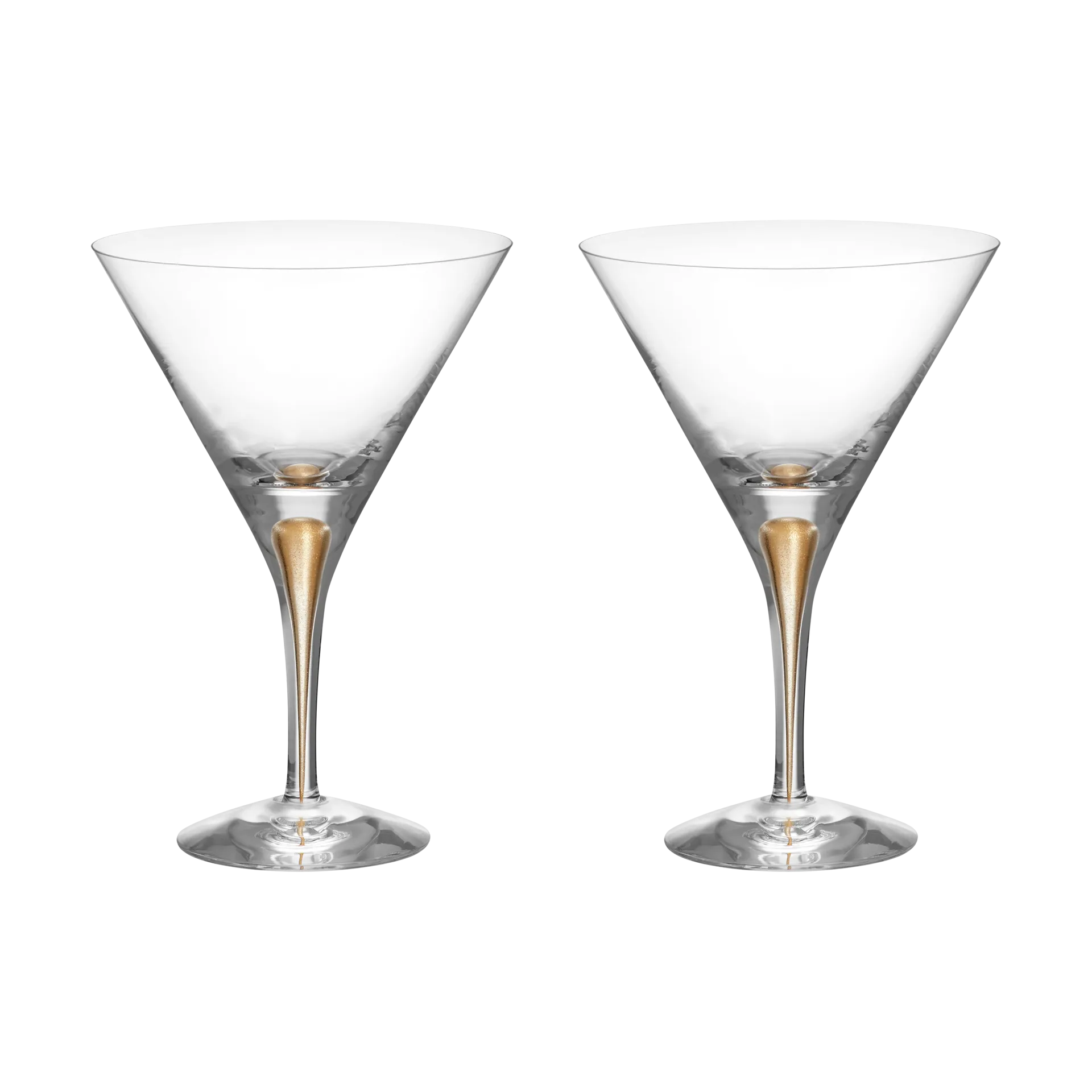 Intermezzo martiniglas 25 cl 2-pack, Guld Orrefors