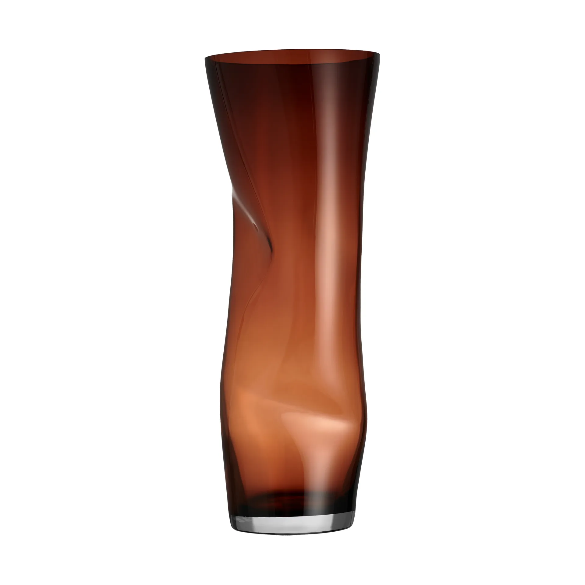 Squeeze vas 500 mm, Sunset brown Orrefors