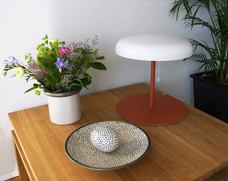 Mushroom bordslampa, orange Örsjö Belysning