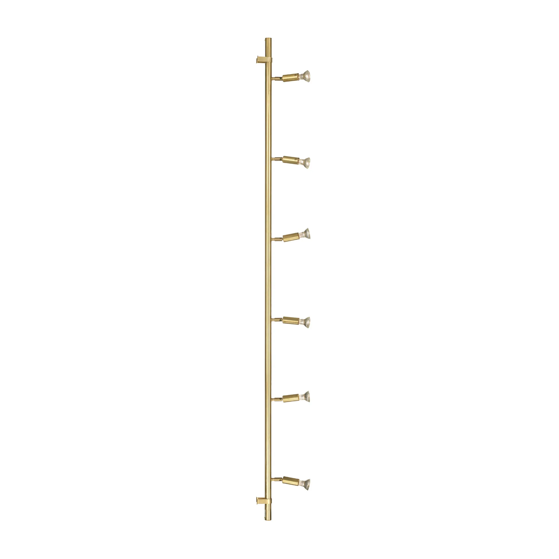 Star 6 vägg- och taklampa, Rå mässing, 200 cm Örsjö Belysning