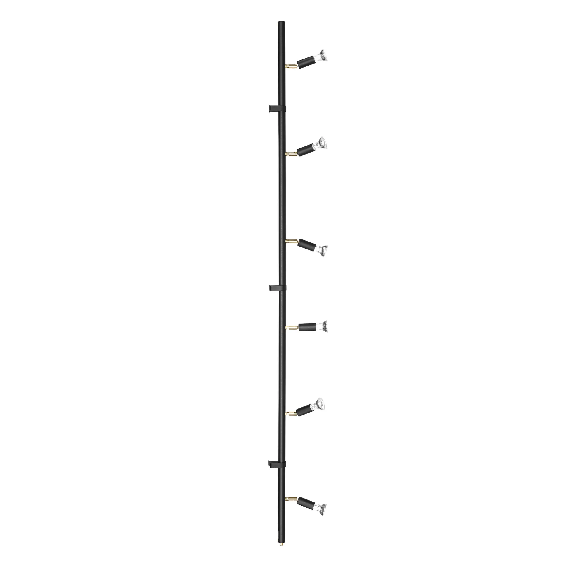 Star 6 vägg- och taklampa, Svart, 200 cm Örsjö Belysning