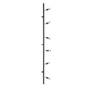 Star 6 vägg- och taklampa - Svart, 200 cm - Örsjö Belysning