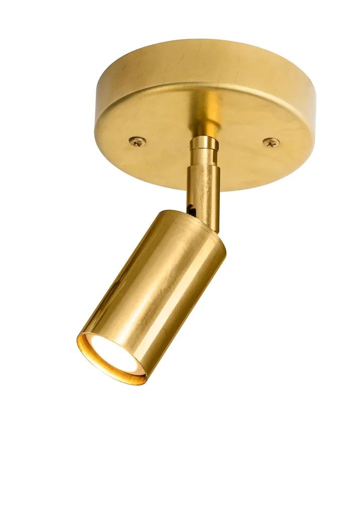 Starlight 1 tak-/vägglampa m. kopplingshus - Rå mässing - Örsjö Belysning