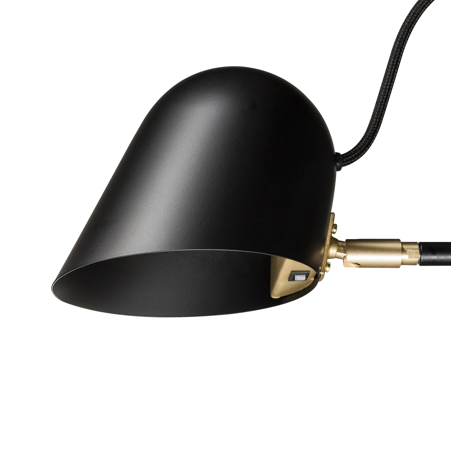 Streck golvlampa, vit, varmgrå textilsladd Örsjö Belysning