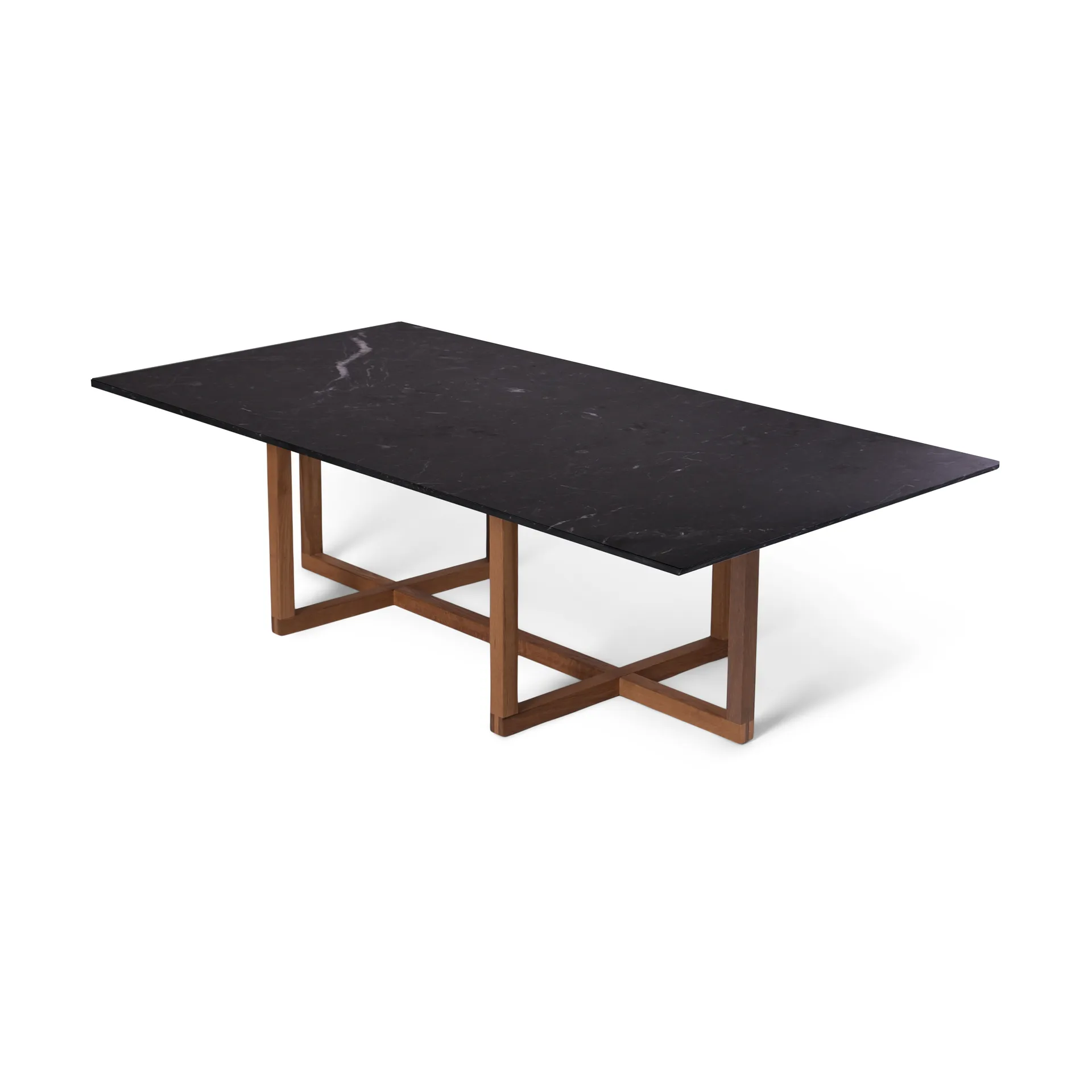 Big Ninety soffbord 70x140 cm, smoked oak underrede, Svart marmor OX Denmarq