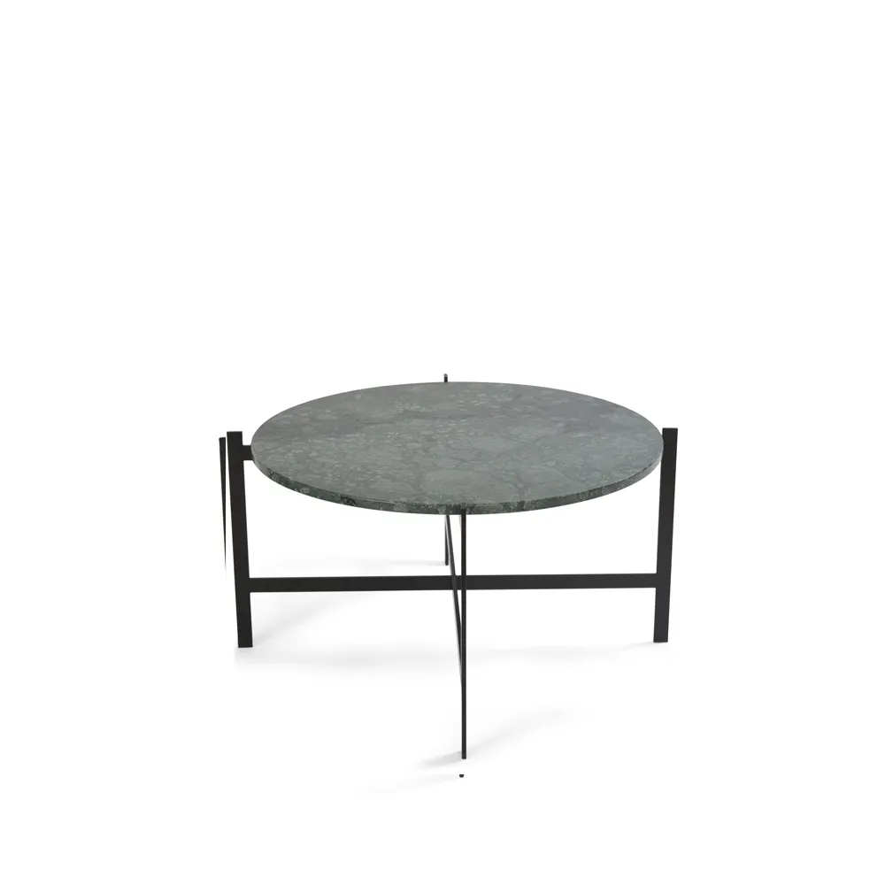 Deck soffbord, marmor grön, svart stativ OX Denmarq