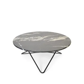 O Table soffbord - Marmor svart, svartlackat stativ - OX Denmarq