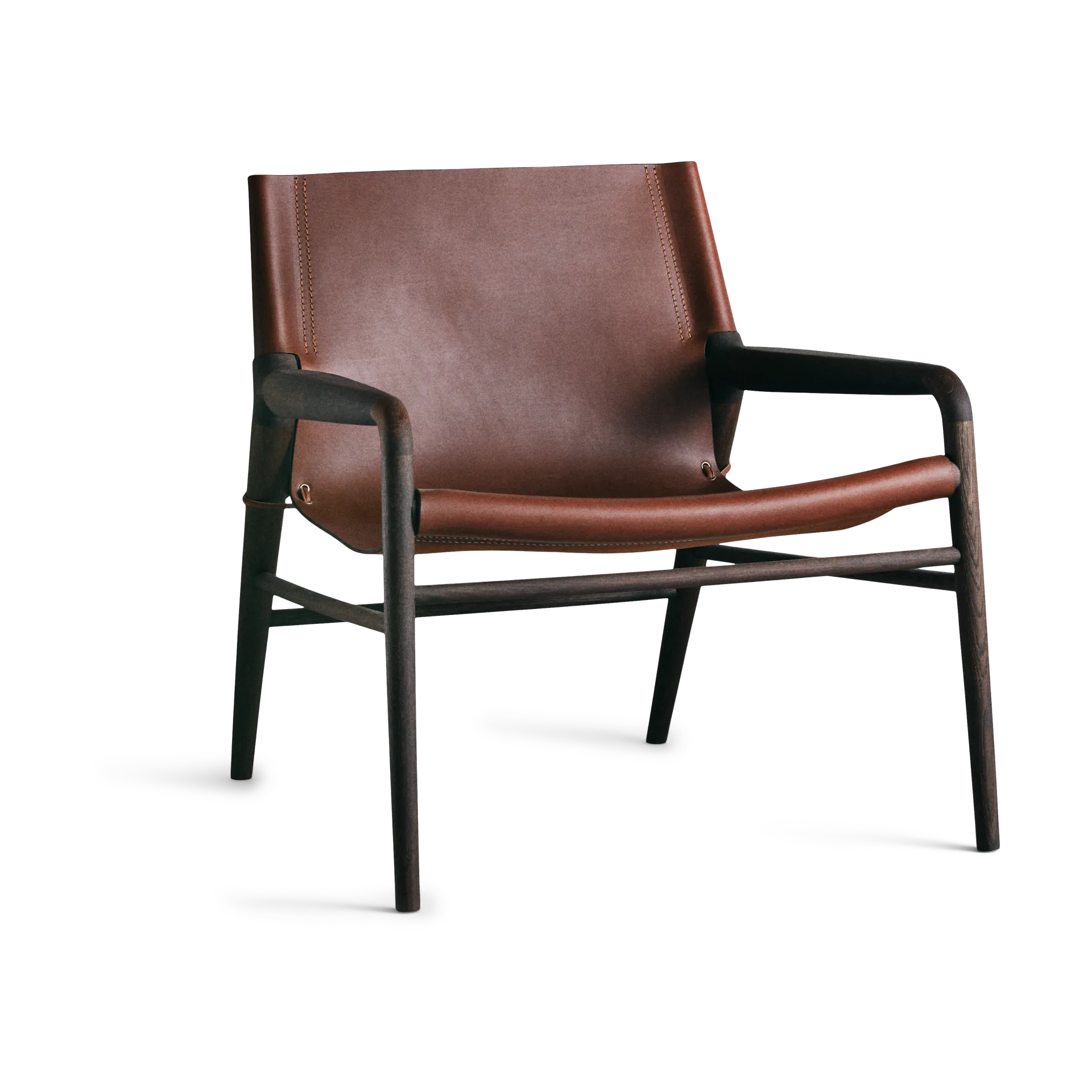 Rama Chair fåtölj rökt ek, Cognac OX Denmarq