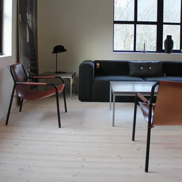 September loungestol - Svart-svartlackat stålstativ - OX Denmarq