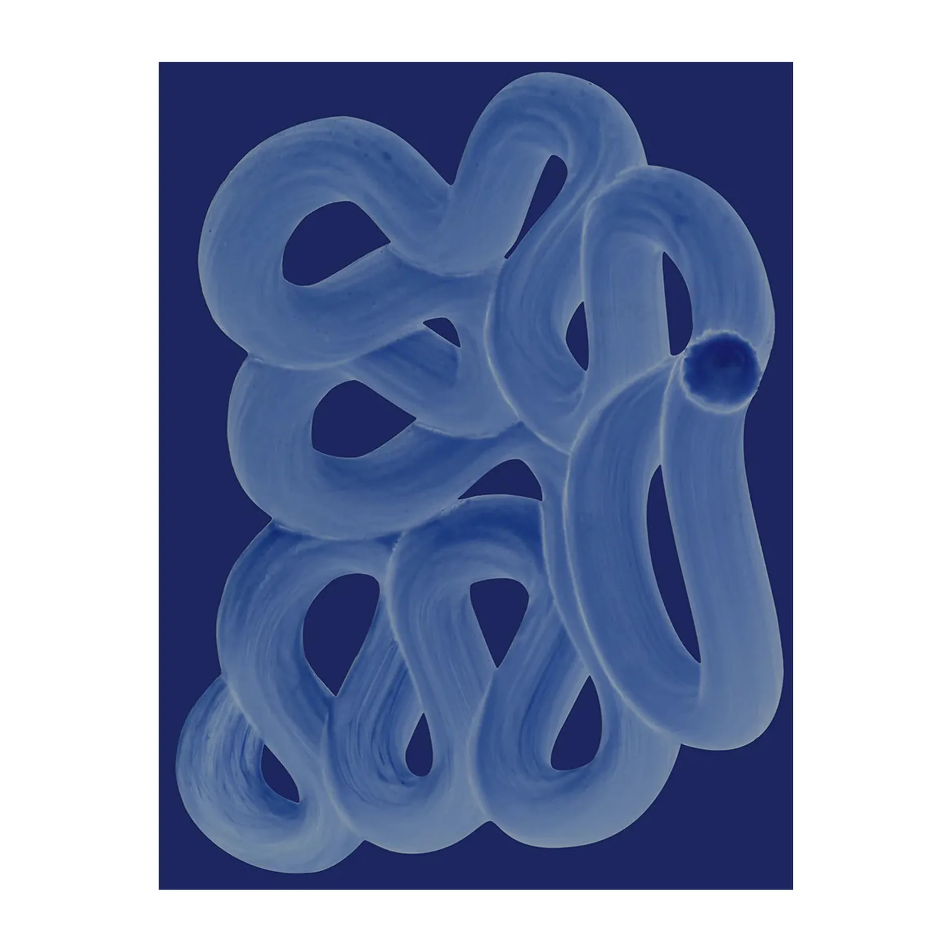 Blue Brush poster, 30x40 cm Paper Collective