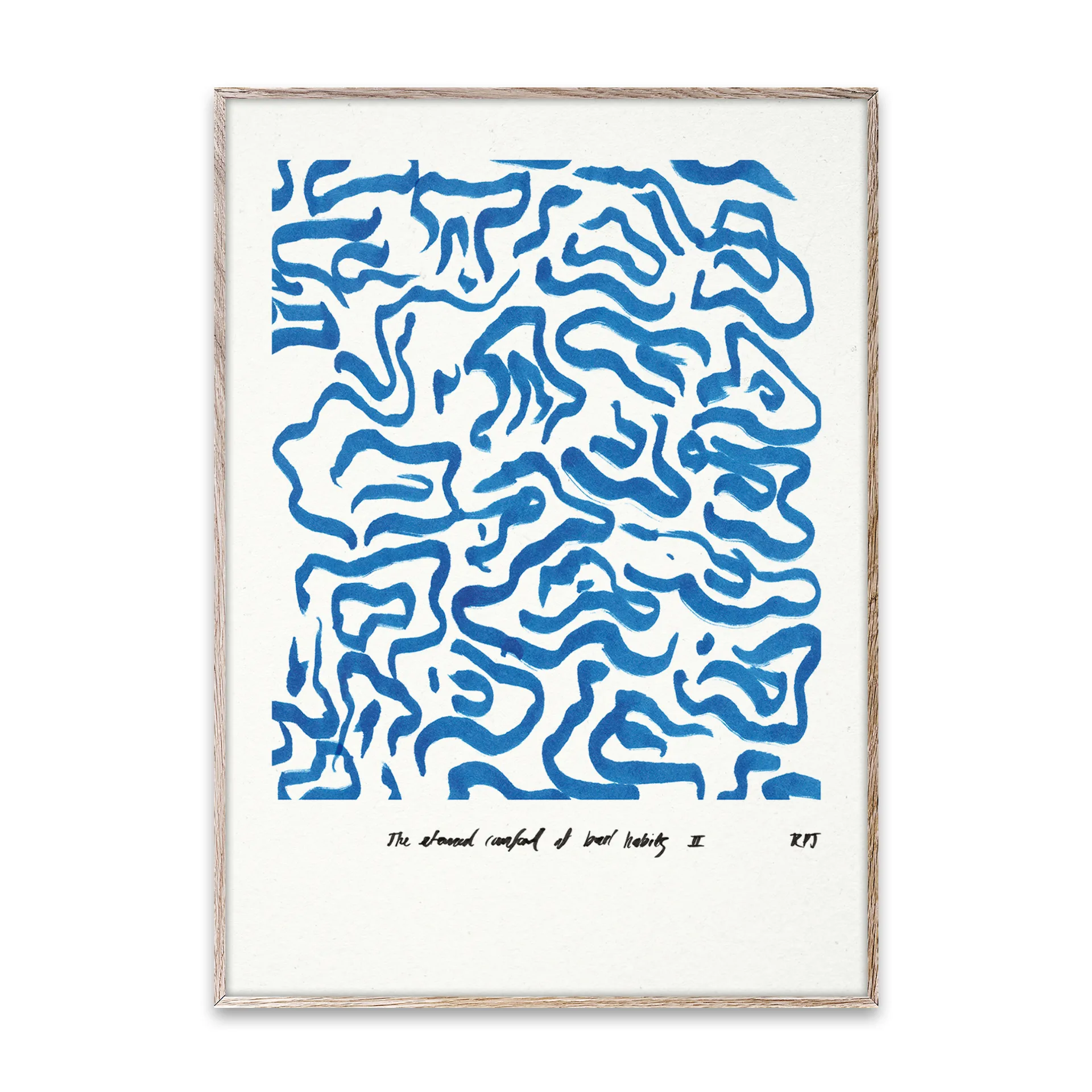 Comfort - Blue poster, 30x40 cm Paper Collective
