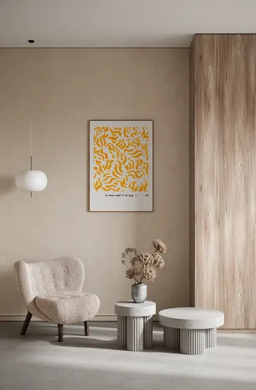 Comfort - Yellow poster - 30x40 cm - Paper Collective