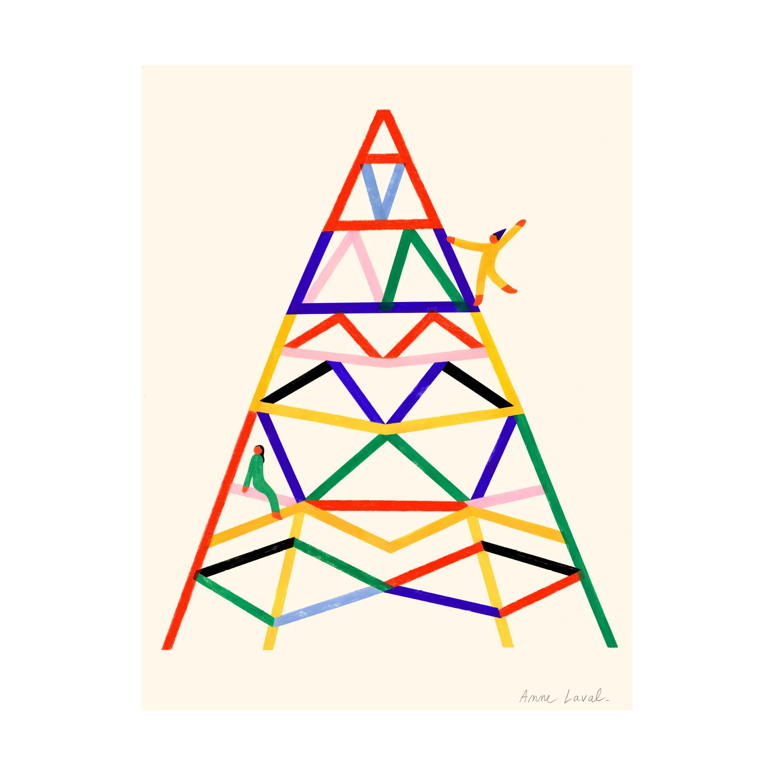 Escalader  poster, 30x40 cm Paper Collective