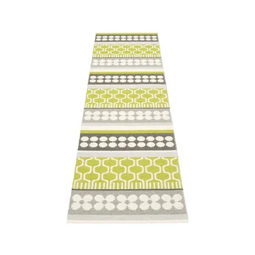 Asta gångmatta - lime, 70x180 cm - Pappelina