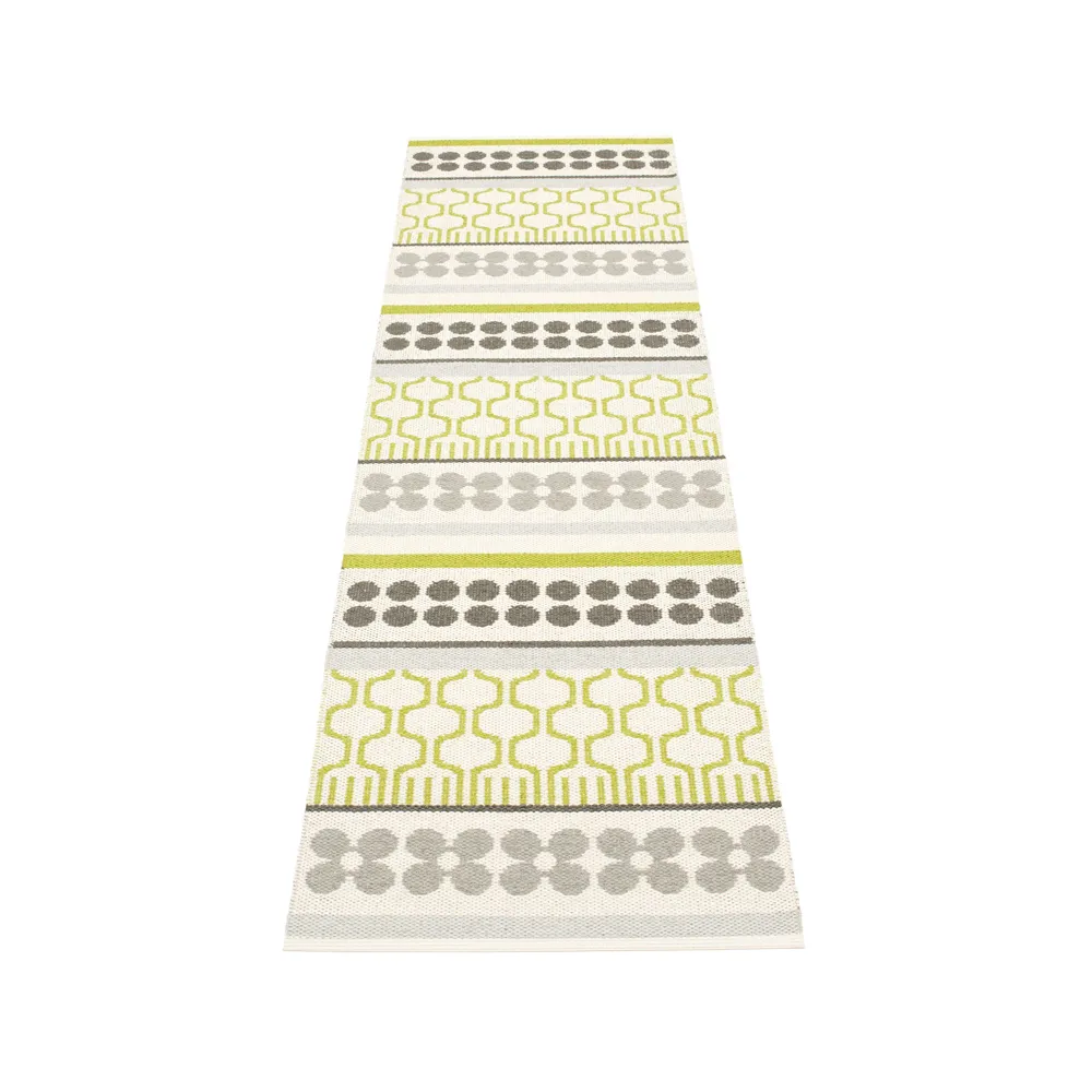 Asta gångmatta, lime, 70x180 cm Pappelina