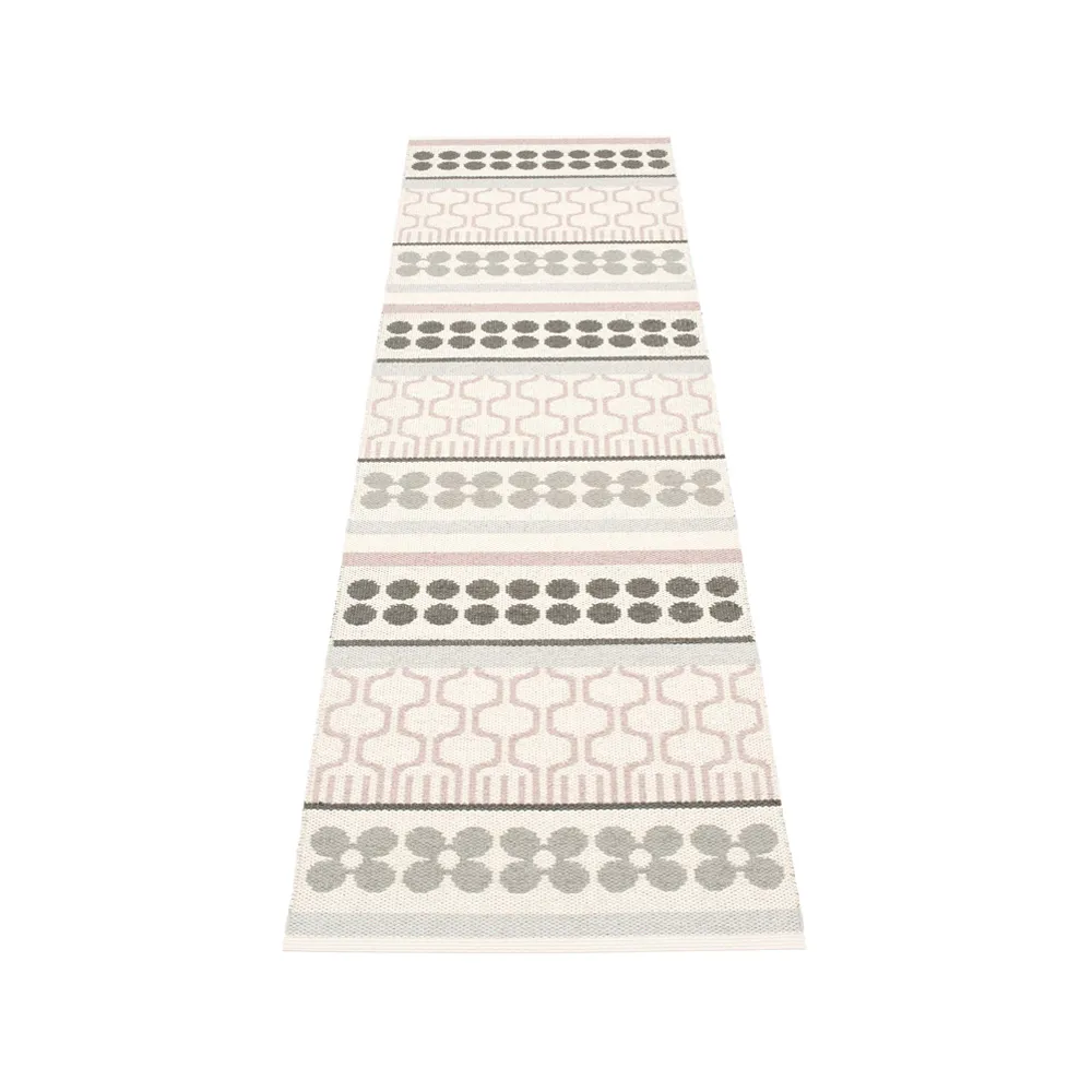 Asta gångmatta, pale rose, 70x180 cm Pappelina